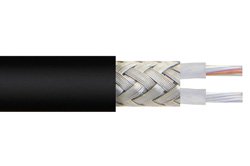 RG108A/U - 78 Ohm Flexible RG108 Twinax Cable Single Shielded with Black PVC Jacket