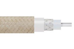 RG141A/U-BULK - Flexible RG141 Coax Cable Single Shielded with Beige PTFE (FG) Jacket