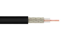 RG174A/U-BULK - Flexible RG174 Coax Cable Single Shielded with Black PVC Jacket
