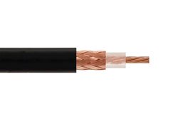RG174NM - RG174 Non-Magnetic Flexible Coaxial Cable, Single Shielded with Black PVC Jacket