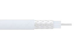RG188A/U-BULK - Flexible RG188 Coax Cable Single Shielded with White PTFE Jacket