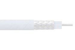 RG196A/U - Flexible RG196 Coax Cable Single Shielded with White PTFE Jacket