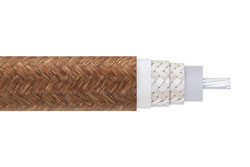 RG225/U - Flexible RG225 Coax Cable Double Shielded with Brown PTFE (FG) Jacket