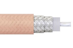 RG393/U-BULK - Flexible RG393 Coax Cable Double Shielded with Tan FEP Jacket