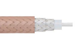 RG400/U-BULK - Flexible RG400 Coax Cable Double Shielded with Tan FEP Jacket