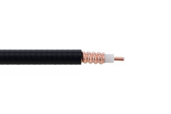 SPO-250-BULK - Low Loss SPO-250 Rated Corrugated Coax Cable with Black PE Jacket Superflexible Outdoor Rated