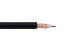 SPO-250 - Low Loss SPO-250 Rated Corrugated Coax Cable with Black PE Jacket Superflexible Outdoor Rated