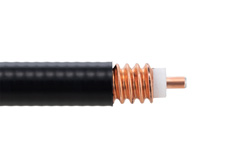 SPO-500 - Low Loss SPO-500 Rated Corrugated Coax Cable with Black PE Jacket Superflexible Outdoor Rated