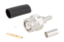 TC-195-TM-X - TNC Male Connector Crimp/Solder Attachment for LMR-195, PE-C195