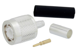 TC-195-TM - TNC Male Connector Crimp/Solder Attachment For LMR-195, PE-C195