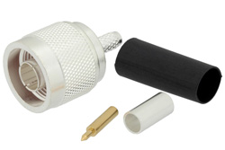 TC-200-NM - N Male Connector Crimp/Solder Attachment For LMR-200, PE-C200