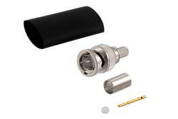 TC-240-BM-75-X - 75 Ohm BNC Male Connector Crimp Attachment for LMR-240-75, LMR-240-75-DB, LMR-240-75-FR