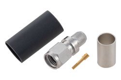 TC-240-SM-RP - RP-SMA Male Connector Crimp/Solder Attachment for LMR-240, LMR-240-DB, LMR-240-UF, LMR-240-FR, RG8X, PE-C240