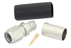 TC-240-SM - SMA Male Connector Crimp/Solder Attachment For LMR-240, PE-C240