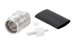 TC-250-4310F-LP - 4.3-10 Female Low PIM Connector Solder Attachment for SPP-250-LLPL, SPF-250, SPO-250, 1/4" Superflexible, PE-1/4SFHC