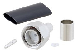 TC-400-4310M-X - 4.3-10 Male Connector Crimp/Solder Attachment for LMR-400