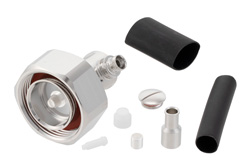 TC-402-716M-RA-LP - 7/16 DIN Male Right Angle Low PIM Connector Solder Attachment for TFT-5G-402