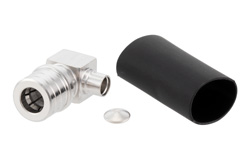 TC-402-QM-RA-LP - QMA Male Right Angle Low PIM Connector Solder Attachment for TFT-5G-402