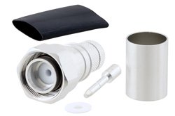 TC-600-4310M-X - 4.3-10 Male Connector Crimp/Solder Attachment for LMR-600