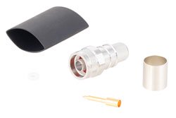 TC-600-NMH-X - N Male Connector Crimp/Solder Attachment For LMR-600, PE-C600