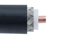 TCOM-195-BULK - Low PIM Flexible TCOM-195 Coax Cable Triple Shielded with Black PE Jacket