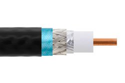 TCOM-400-BULK - Low PIM Flexible TCOM-400 Coax Cable Double Shielded with Black PE Jacket