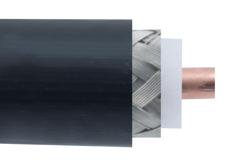TCOM-400-FR - Low PIM Flexible TCOM-400-FR Fire Rated Coax Cable Triple Shielded with Black FRPE Jacket