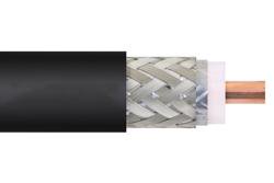 TCOM-600-FR-BULK - Low PIM Flexible TCOM-600-FR Fire Rated Coax Cable Triple Shielded with Black FRPE Jacket