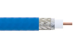 TFT-5G-402-BULK - Low PIM Flexible TFT-5G-402 Coax Cable Double Shielded with Blue FEP Jacket