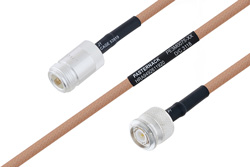 MIL-DTL-17 N Female to TNC Male Cable Using M17/128-RG400 Coax