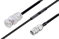 MIL-DTL-17 BNC Male to SMA Male Cable Using M17/119-RG174 Coax
