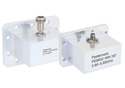 R Band Through F Band Waveguide-to-Coax Adapters