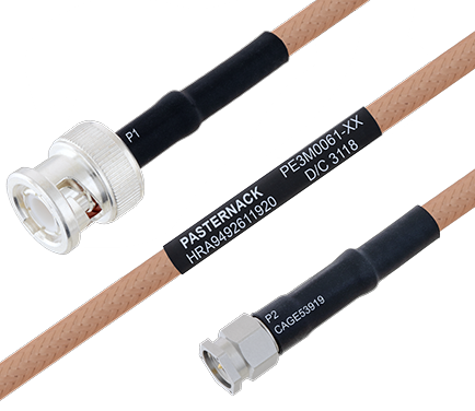 MIL-DTL-17 BNC to SMA Cable Assemblies